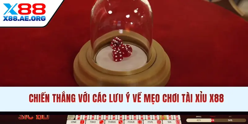 Chiến thắng với các lưu ý về mẹo chơi Tài Xỉu X88