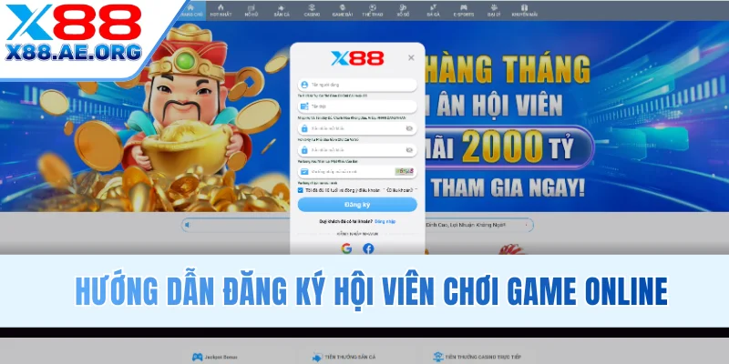 Hướng dẫn đăng ký hội viên chơi game online